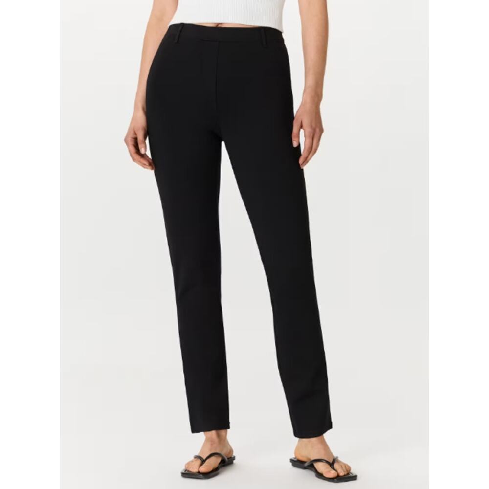Quince Ultra-Stretch Ponte Straight Leg Pants Black Large